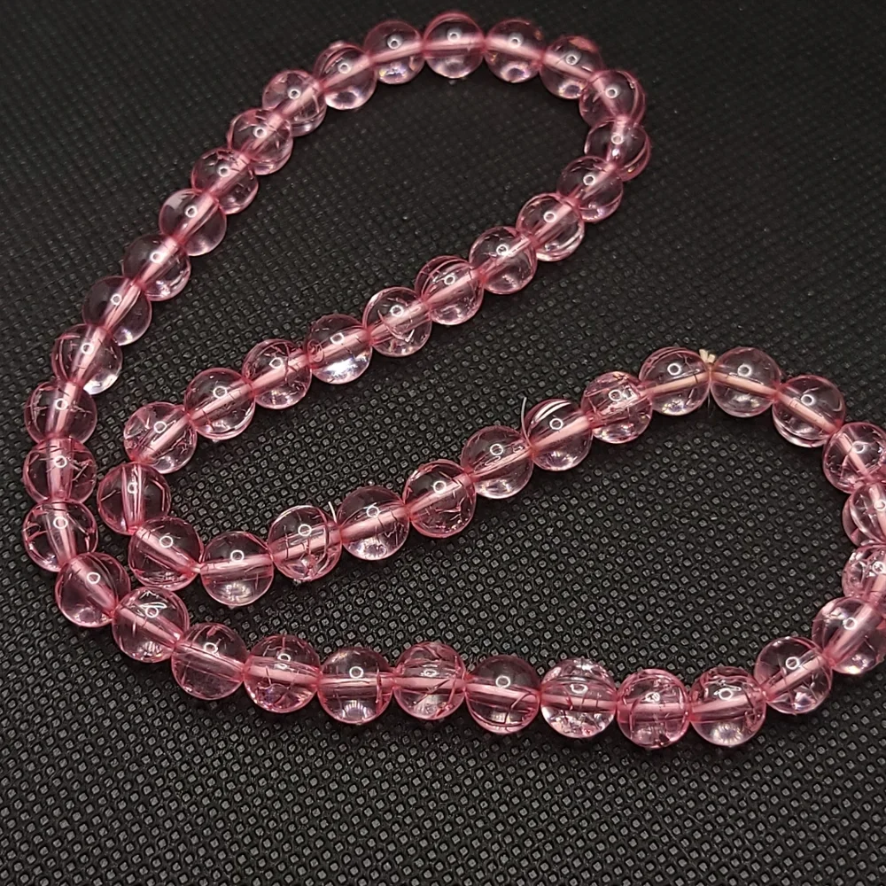 FREE With Purchase Translucent Crackle Bead Stretch Necklace